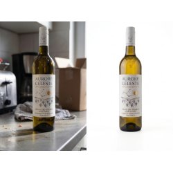 Freistellung einer Flasche mit Hintergrundentfernung für professionelles Produktbild