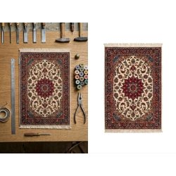 Carpet background removal before and after in workshop table setting with precise cut out