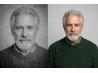 Altes Portrait restaurieren vorher nachher mit verbesserter Klarheit und Details